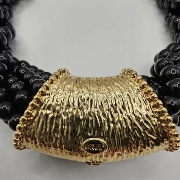 KENNETH JAY LANE beaded necklace multi-row - Picture 3 of 5